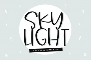 Sky Light - A Quirky Handwritten Font Font Download