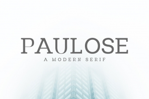 Paulose Modern Serif Font Family Font Download