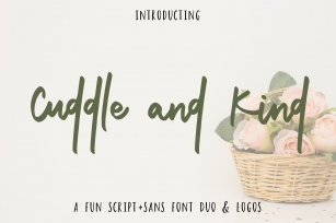 Cuddle and Kind Font Duo  Logos Font Download