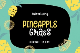 Pineapple Grass || handwritten font Font Download