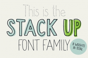Stack up - The universal font family Font Download