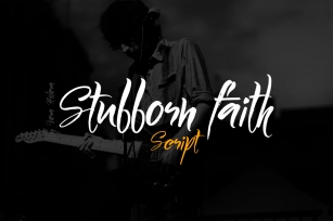 Stubborn Faith Script Font Download