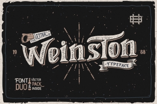 Weinston Typeface & Extras Font Download