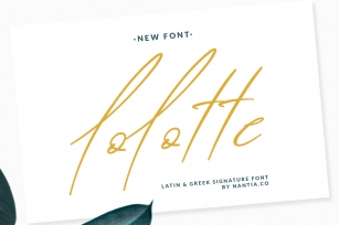 Lolotte Multilingual Signature Font Font Download