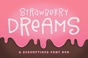 Strawberry Dreams Font Duo Font Download