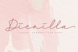 Dienilla -Luxury Handwritten- Font Download