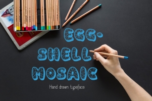 Eggshell Mosaic font Font Download