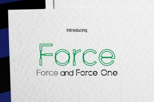Force - Force One Font Download