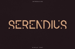 Serendius - Display font Font Download