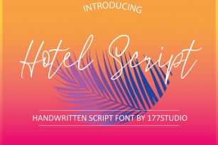 Hotel Script Font Font Download