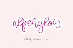 Alpenglow - Bouncy Script Font Font Download