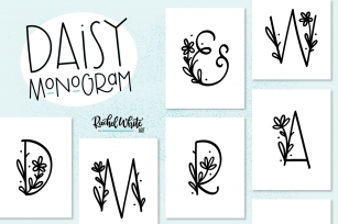 Daisy Monogram Font Font Download