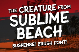 Sublime Beach Brush Font Font Download