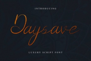 Daysave Font Download