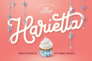 Harietta font and graphics Font Download