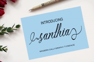 Santhia script Font Download
