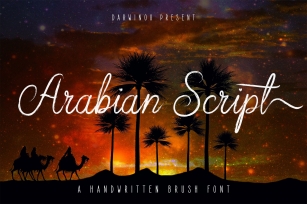 Arabian Script | Brush Font Font Download