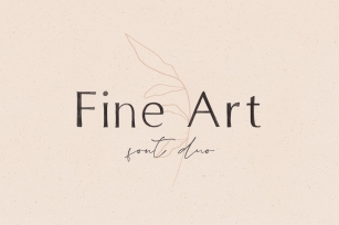 Fine Art Font Duo Font Download