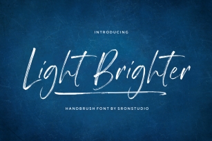 Light Brighter - Handbrush Font Font Download