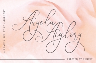 Angela Aiglory Beauty Script Font Download
