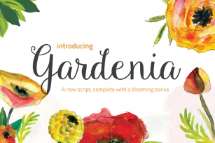 Gardenia + Blooming Bonus Font Download