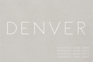 Denver | A Romantic Sans Serif Font Download