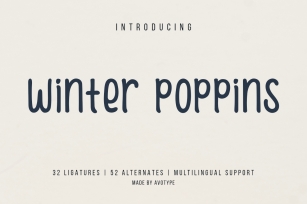 Winter Poppins | Handwritten Font Font Download