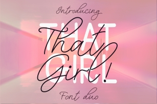 That Girl Font Duo Font Download