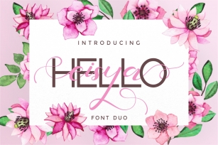 Hello Eisya - Font Duo Font Download