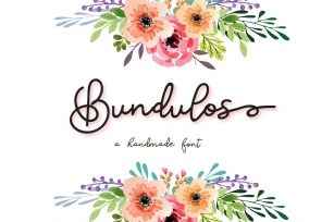 Bundulos - A modern calligraphy script font Font Download