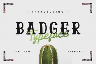 Badger Font Duo Font Download