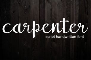 carpenter handwritten script font Font Download