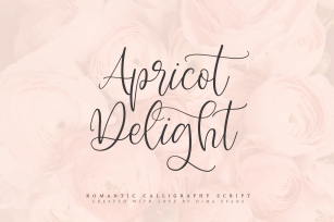 Apricot Delight | Romantic Script Font Download
