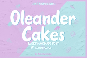 Oleander Cakes - Sweet Handmade Font Font Download