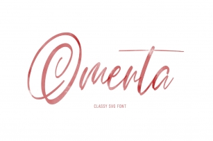 Omerta | Classy SVG Font Font Download