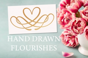 Hand Drawn Flourishes Font Download