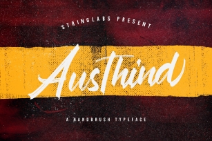 Austhind - Stylish Brush Font Font Download