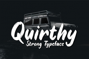 Quirthy - Strong Typeface Font Download