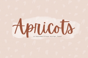 Apricots - Handwritten Script Font Font Download