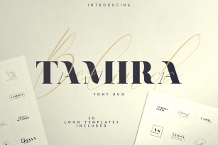 Belinda Tamira - Font duo 20 Logos Font Download