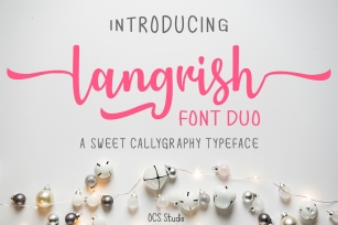 Langrish Font Duo Font Download