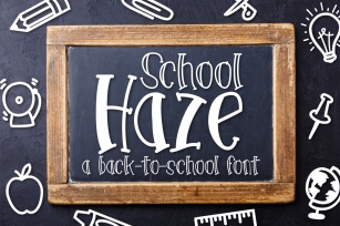School Haze a Back-to-School Font Font Download