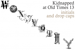 Kidnapped at Old Times 13 Font Download