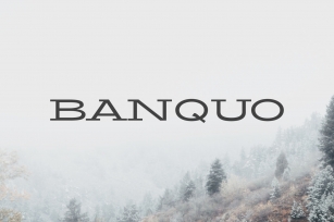 Banquo Serif Font Family Font Download