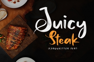 Juicy Steak - Handwritten Font Font Download