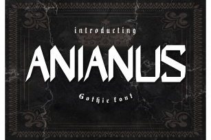 Anianus Gothic Font Font Download