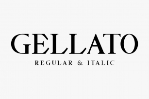 GELLATO  Modern Serif Font Download