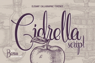 Cidrella script & graphics Font Download