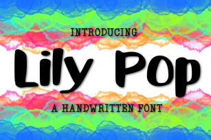 Lily Pop a Handwritten Font Font Download