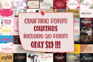 CRAFTING FONT COLLECTIONS - BUNDLE Font Download